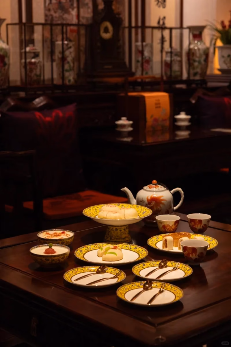 Traditional Beijing court sweets on a plate