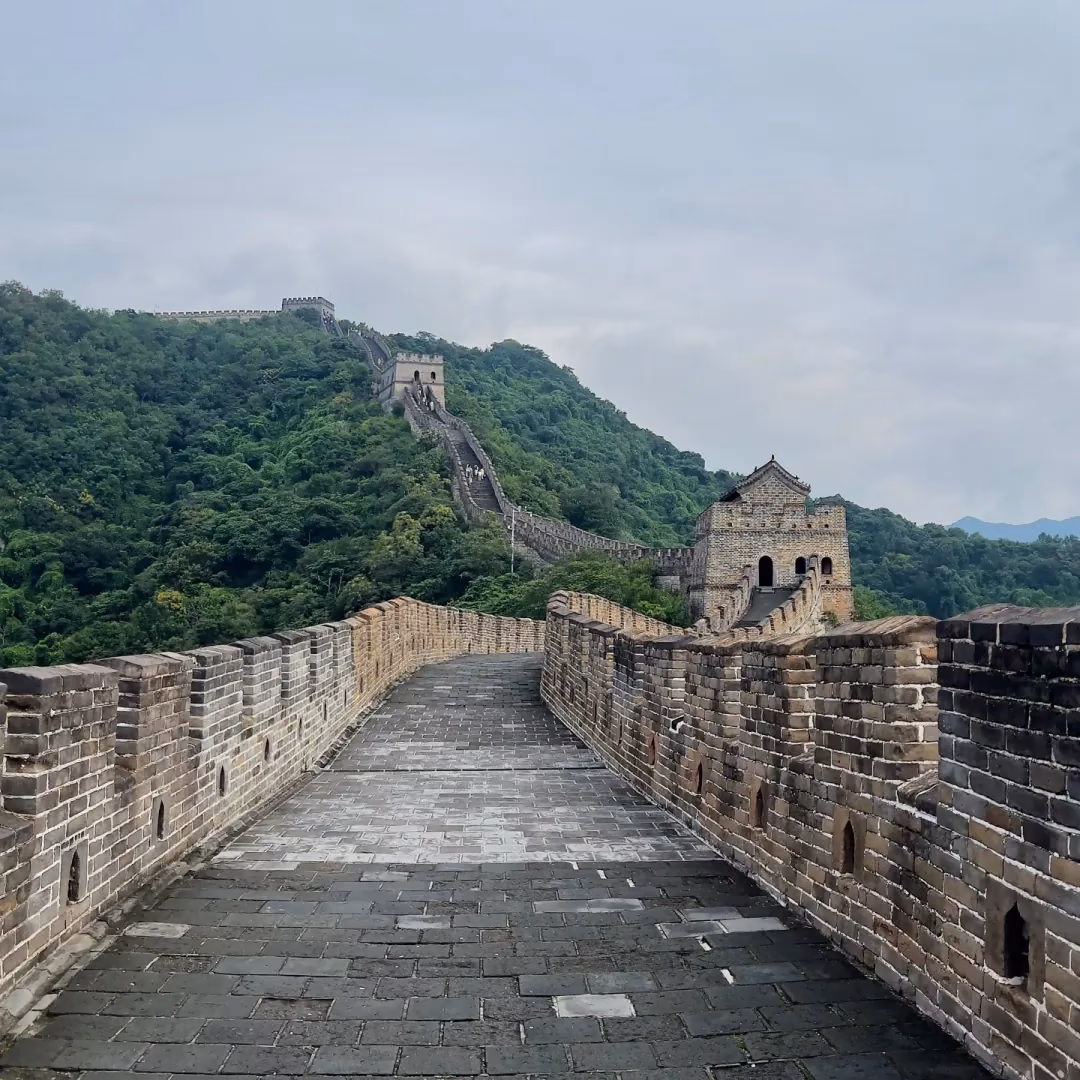 A quiet morning on the Great Wall, before the crowds arrive
